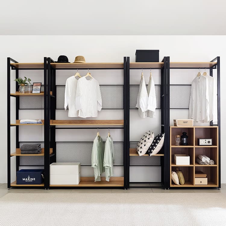 minimalist wardrobes made of metal